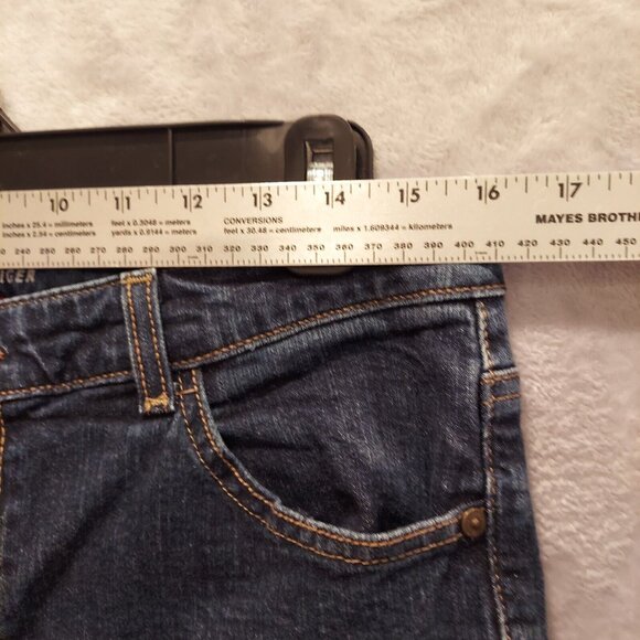 Tommy Hilfiger Hope Boot Jeans Womens Size 12R 32x29 Dark Wash Bootcut logo - Picture 5 of 13